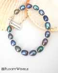 FloofyWinkle Cool Freshwater Black Pearl Bracelet BBl-001(2)
