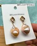 FloofyWinkle Bella Baroque Freshwater Pearl Earrings (Gold Plated Studs) 2